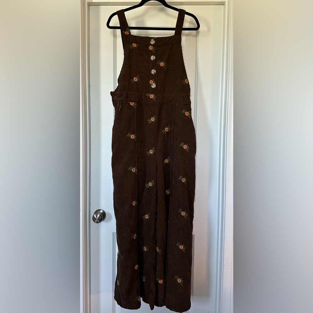 Brown Cord Overalls